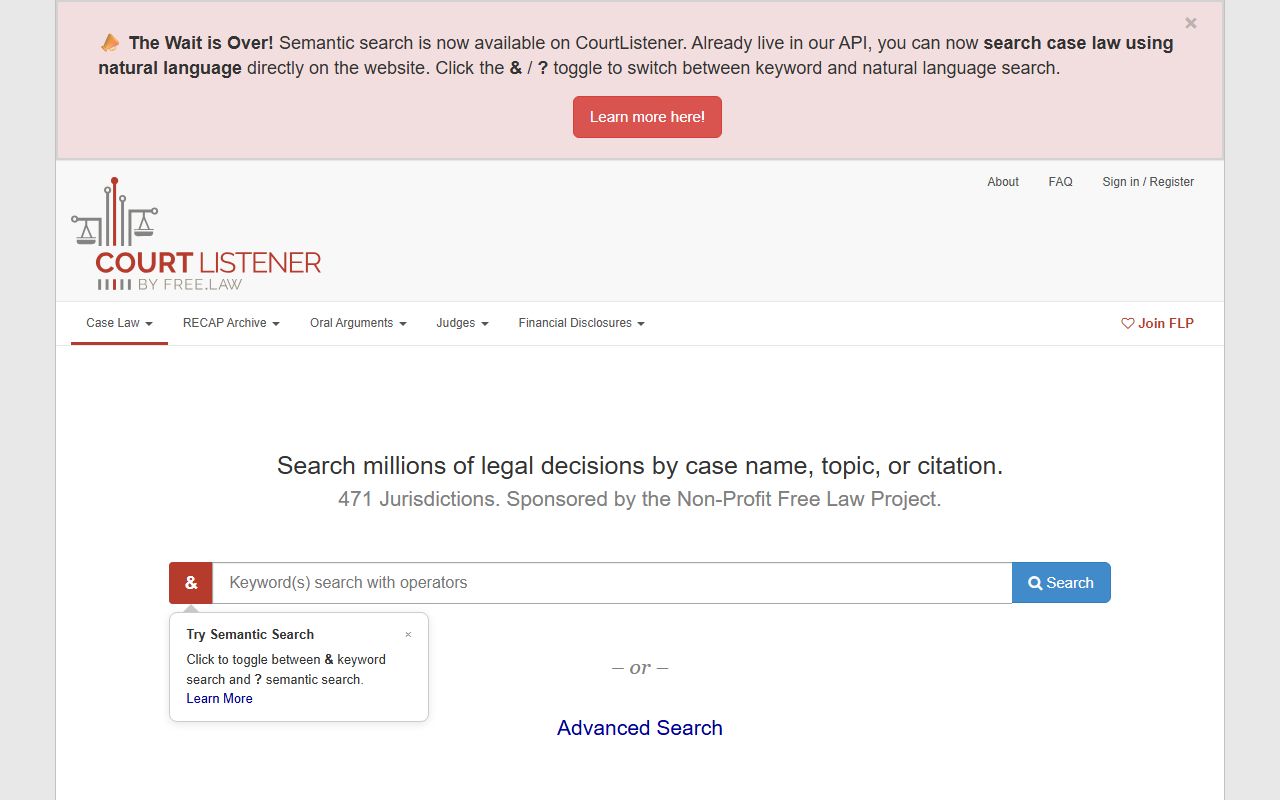 CourtListener federal court records reference for Mobile County