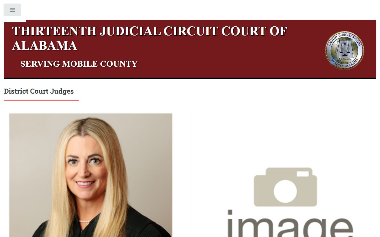 Mobile County District Judges list Mobile County district court