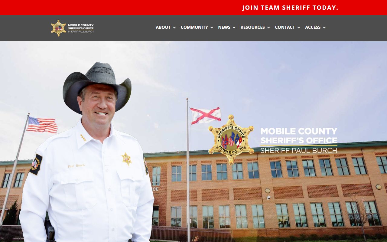 Mobile County Sheriff site for Mobile County criminal records